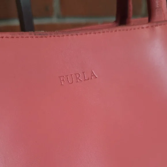FURLA Pink Leather Tote Bag - Picture 2 of 10